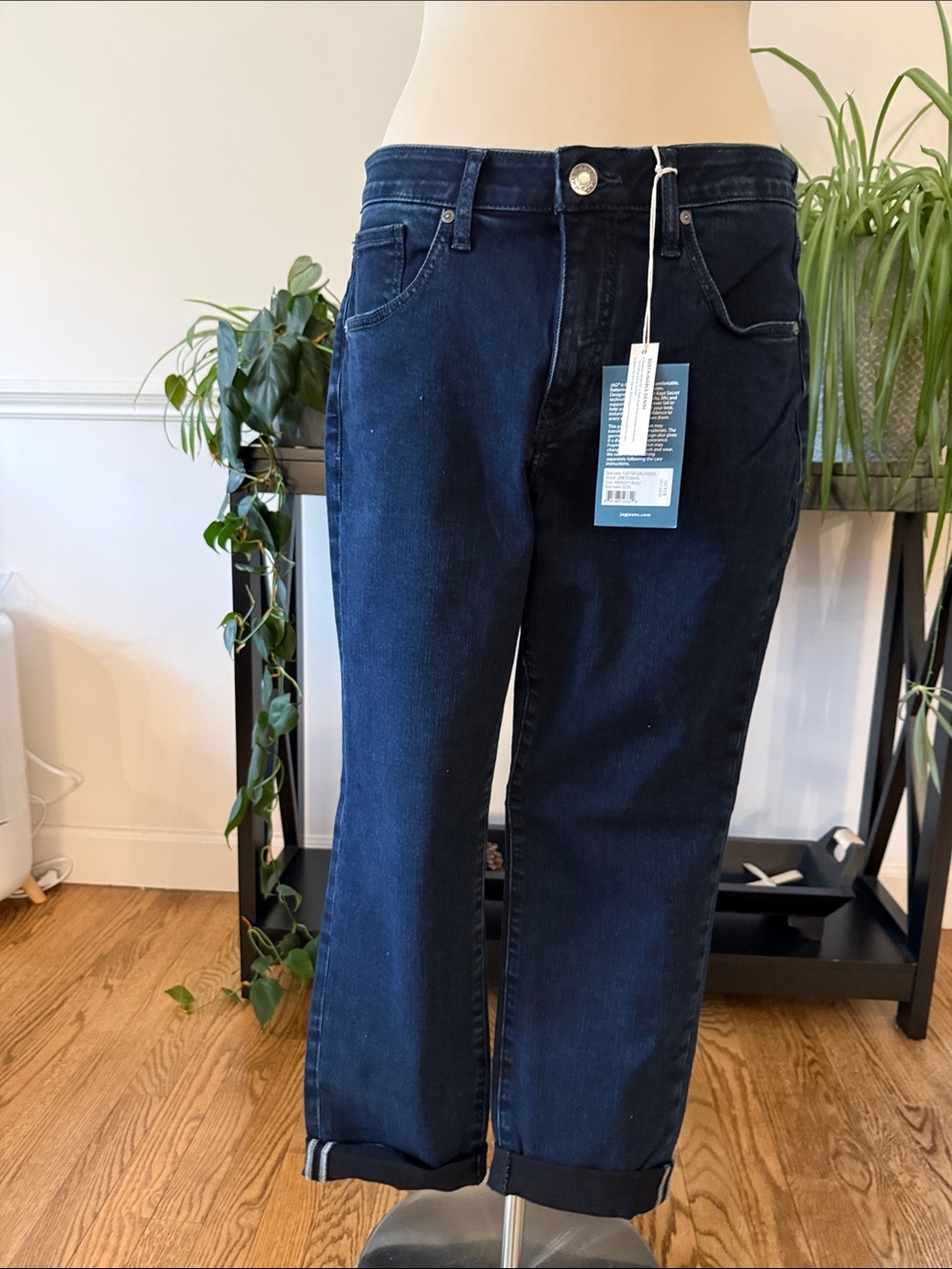 Jag Jeans Carter Girlfriend Jeans in Midnight Blue